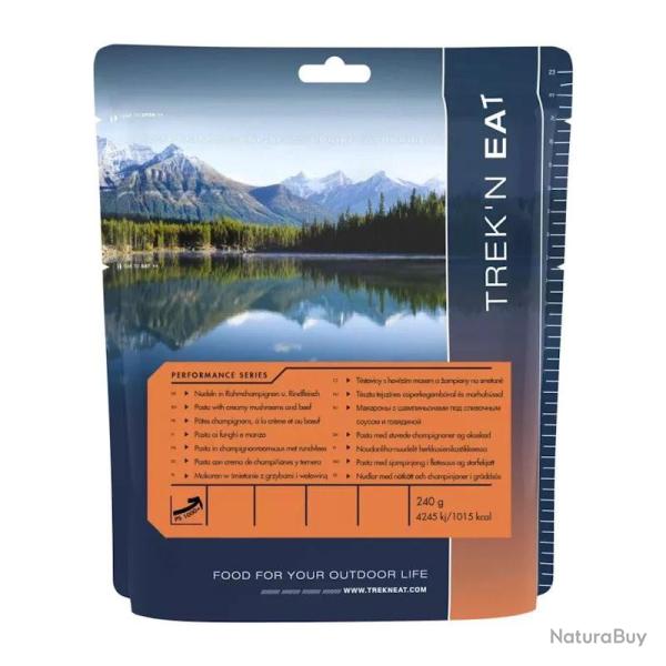 Repas lyophilis� Trek'n Eat P�tes champignons, � la cr�me et au boeuf PERFORMANCE