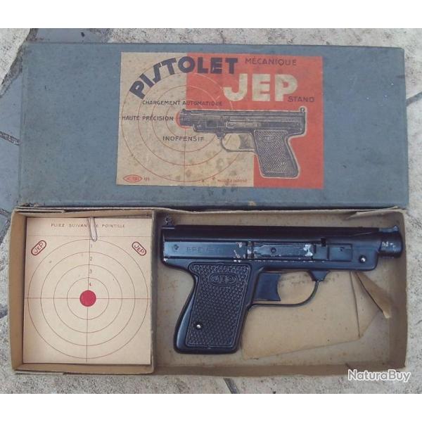 Pistolet Jouet Marque "Jep" Modele "Stand" ann�es 1930