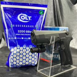 Pack laser pr&ecirc;t &agrave; tirer PISTOLET - "BERETTA PX4 STORM" version Spring - Cal BBS 6MM Airsoft