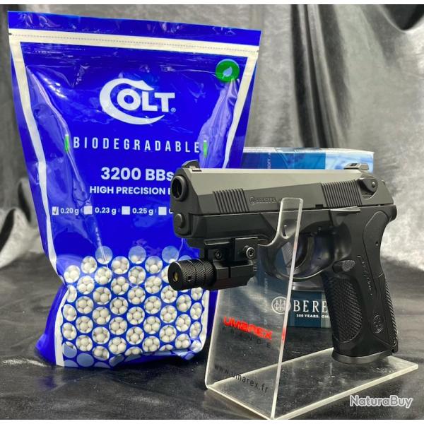 Pack laser pr�t � tirer PISTOLET - "BERETTA PX4 STORM" version Spring - Cal BBS 6MM Airsoft