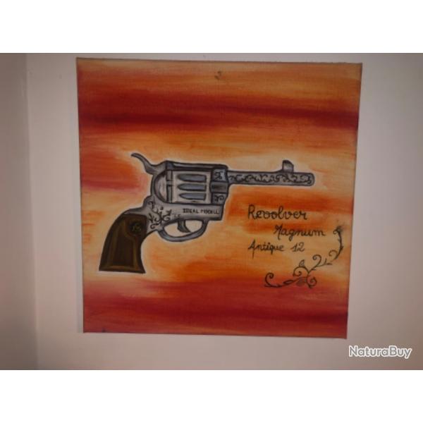 Tableau / d�coration arme de poing � la demande