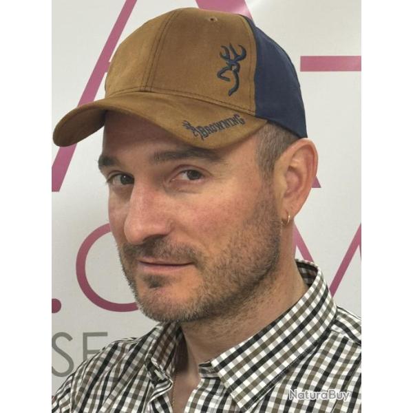 OFFRE Casquette Browning mod�le Sean Navy/Brown LIV GRATIS
