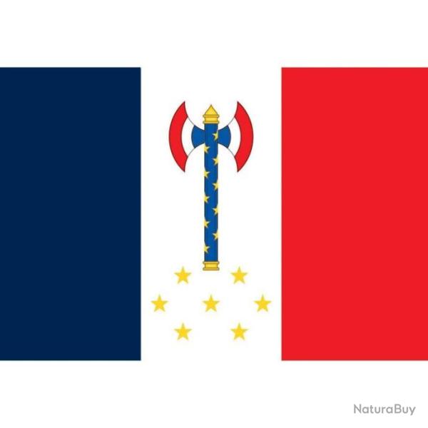 Drapeau fran�ais r�gime de Vichy collaboration p�tain francisque - 120x180cm