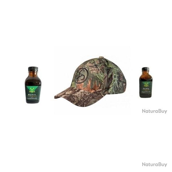 Attract?  Attractant VITEX Goudliq 500g + Blackvit 500g + Casquette Sauer camo feuille