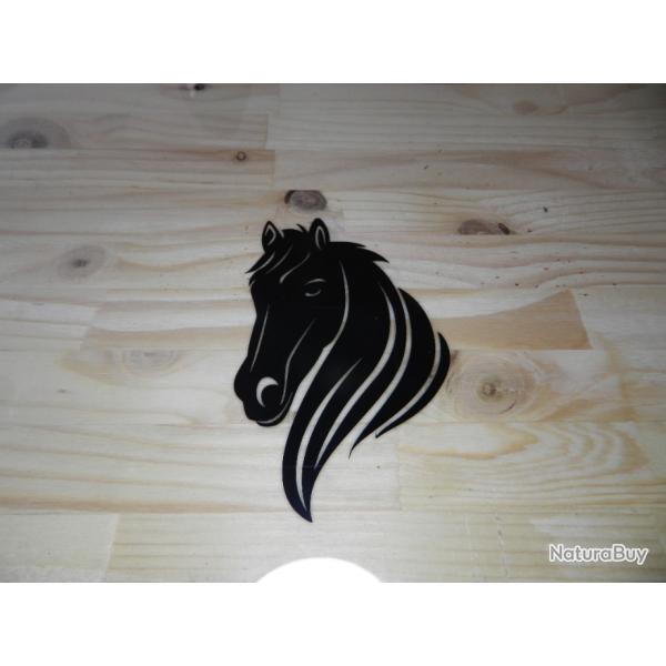 Autocollant - Cheval - Noir