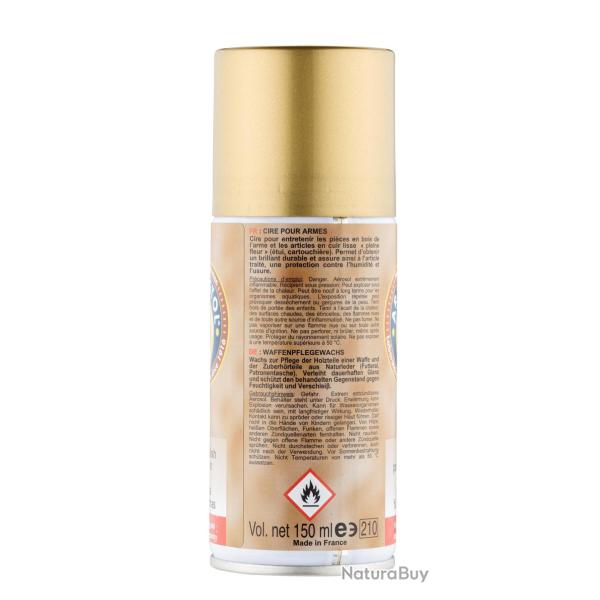 AEROSOL CIRE POUR ARMES sp�cial pi�ce en bois 150ML.