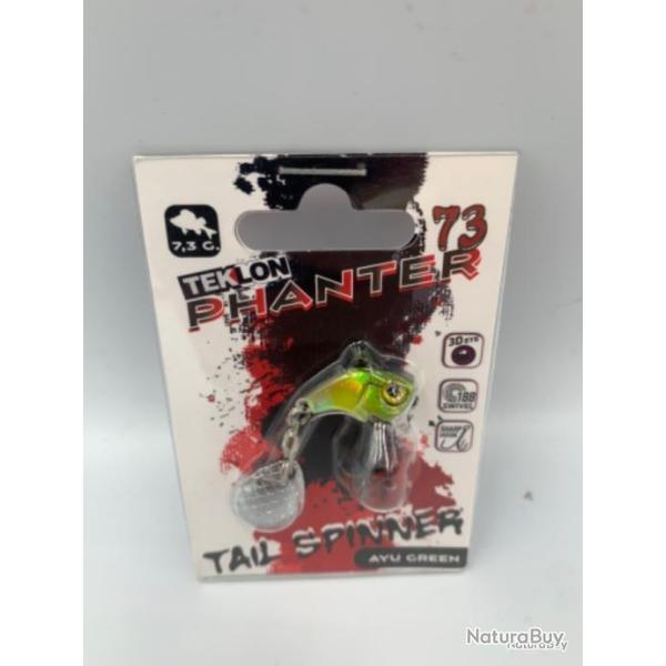 Leurre dur Teklon Panther 73 Tail Spinner Ayu green 7.3g