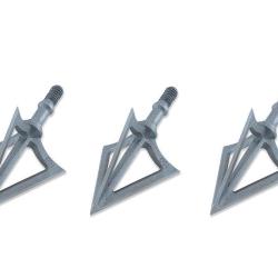 Lot de 3 pointes de chasse &agrave; lame fixe Maximal Solidrazor 100 grains 3 blades