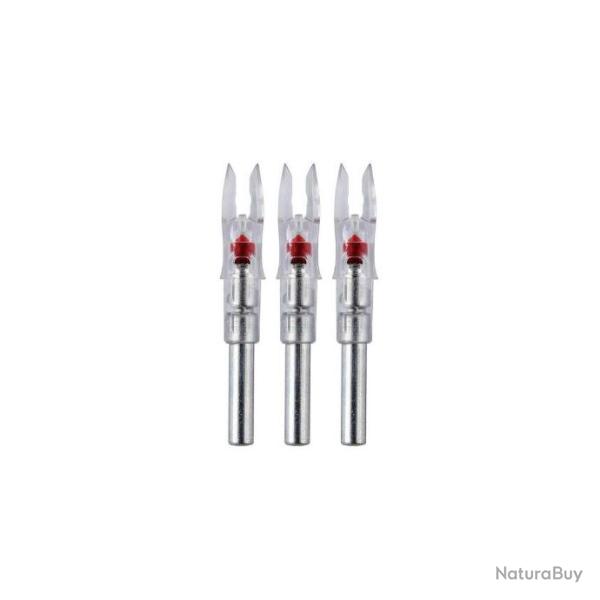 Lot de 3 encoches lumineuses Nockturnal S-Size Rouge