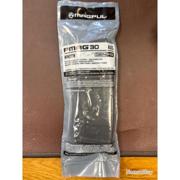 Chargeur MAGPUL 30cps fen�tre noir STEYR AUG 223rem