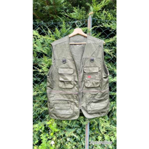 SANYOU Gilet de P�che / Chasse / Rando Casual sans Manches Veste - XXXL Homme Kaki