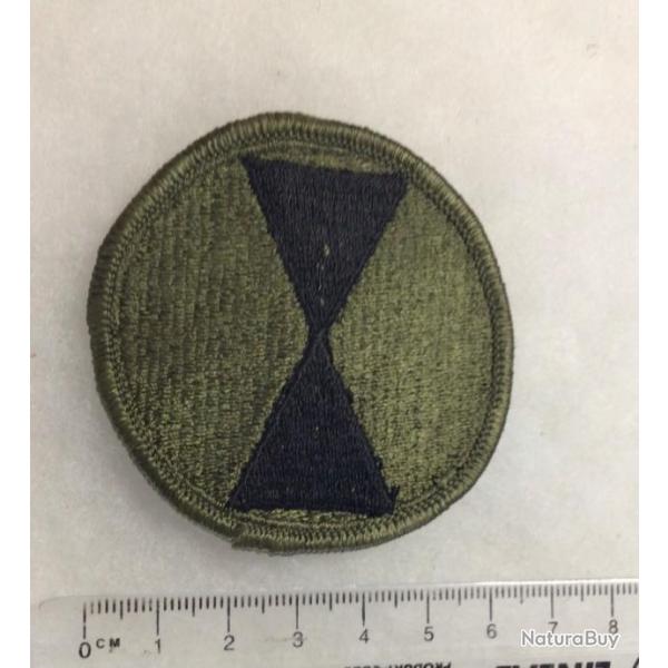 WW2  VIET NAM ETATS UNIS US ARMY - Insigne brod PATCH 7th INFANTRY DIVISION