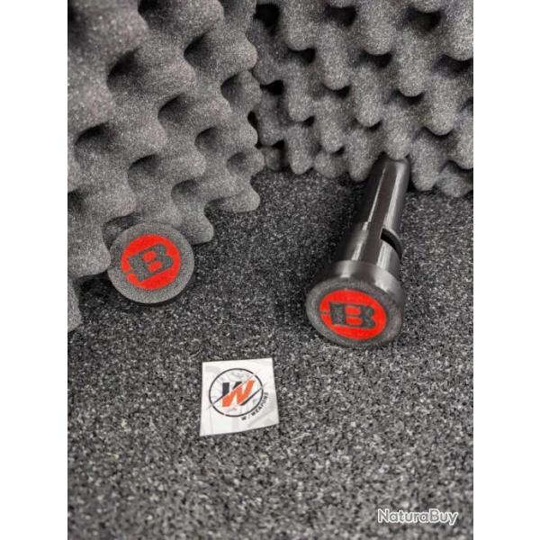 BERGARA B14R  - START KIT - Prot�ge culasse couvercle NOIR avec LOGO ROUGE + Guide baguette Noir