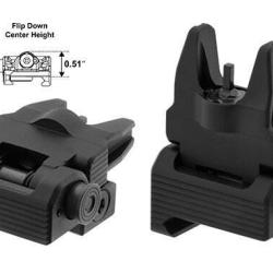 GUIDON UTG AR15-10 FLIP UP AJUSTABLE PICATINNY (compatible AD99990)