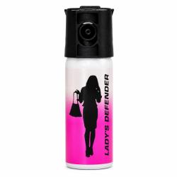 Bombe Lacrymog&egrave;ne Gel Poivre Femmes - A&eacute;rosol Rose 50ml