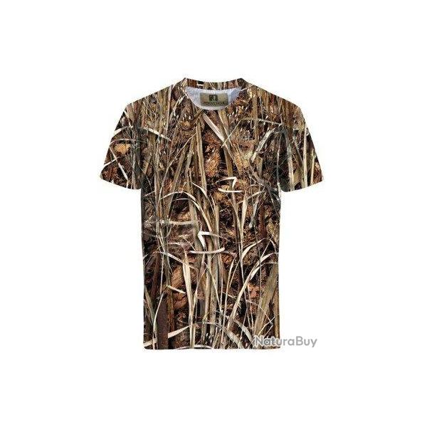 Tee shirt � manches courtes GhostCamo Roseaux Wet Percussion