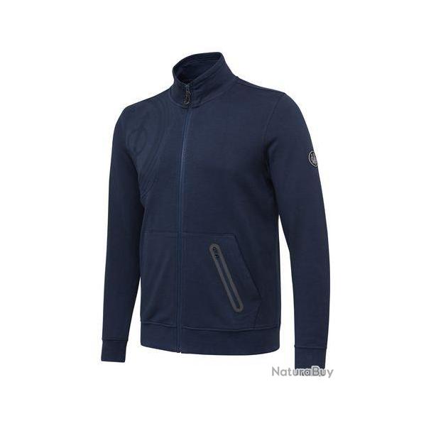 Sweat de chasse zipp� bleu BERETTA