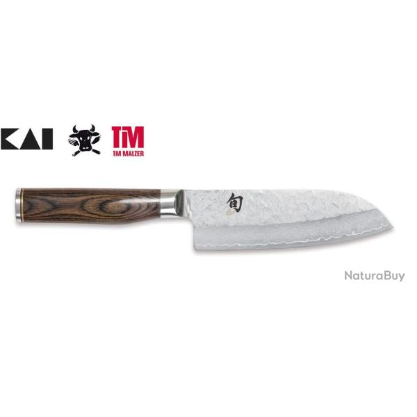 Kai TDM-1727 Shun Premier Tim M�lzer  Santoku Lame 5.5" (14 cm), Poign�e 12 cm