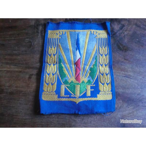 insigne tissu CJF  camp jeunesse fran�aise WW2
