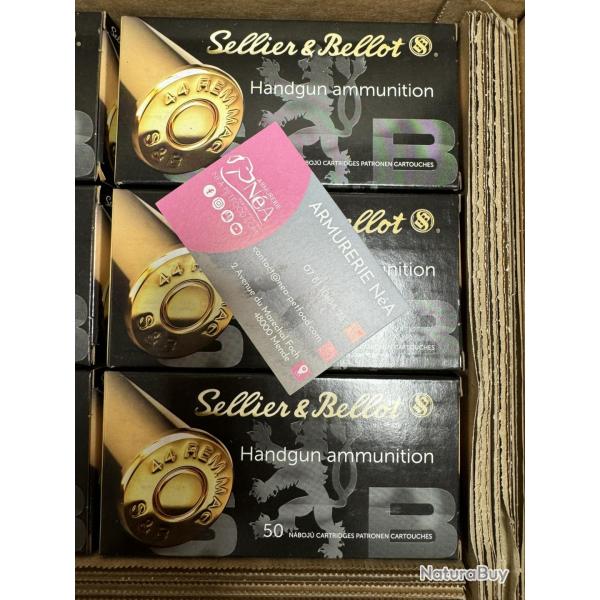 CARTON CARTOUCHES SB 44 REM. MAG. SP 15,55g LIV GRATIS