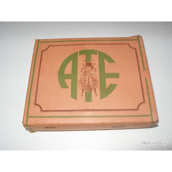 Tr�s rare bo�te de 10 Cartouches m�talliques ATE Cal 12 Plomb de 2