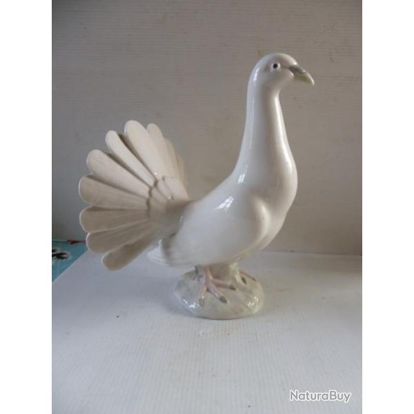 figurine de pigeon c�ramique vintage parfait �tat