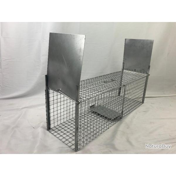 CAGE PIEGE RAGONDINS 2 entres 100x30x30