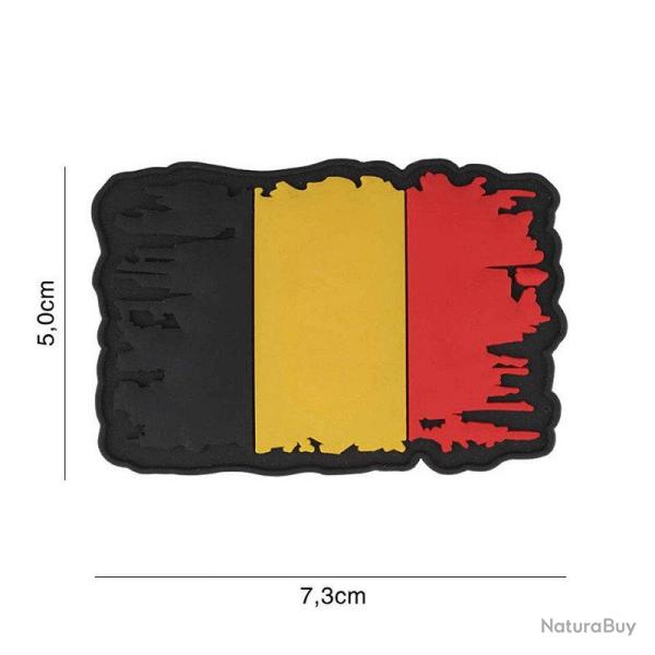 Patch 3D PVC Drapeau Belgique Vintage (101 Inc)