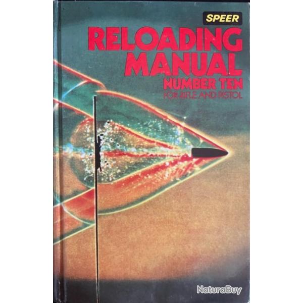 Speer Reloading Manual Number 10 for rifle and pistol