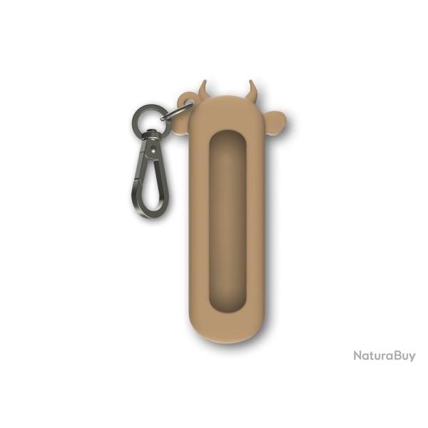 BEL1088 ETUI / COQUE SILICONE VICTORINOX CLASSIC SD VACHE WET SAND MARRON NEUF