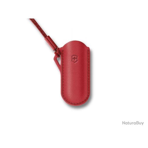 BEL1092 POCHETTE EN CUIR VICTORINOX ROUGE STYLE ICON NEUF