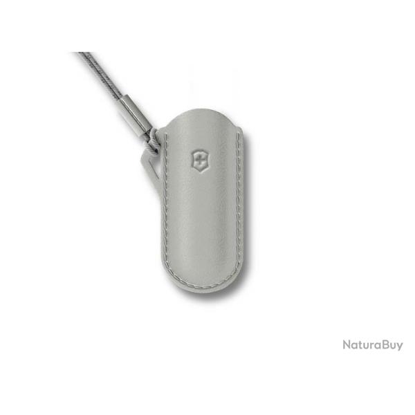 BEL1096 POCHETTE CUIR VICTORINOX CLASSIC SD GRIS MYSTICAL MORNING NEUF