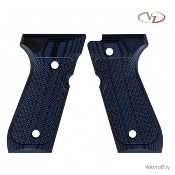 VZ Grips - Poign�e pour Beretta 92-96-98 mod�le Tactical Slants - Full Size - Blue Black