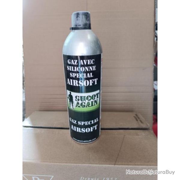 BONBONNE DE GAZ 950ML AVEC SILICONE POUR REPLIQUE AIR SOFT