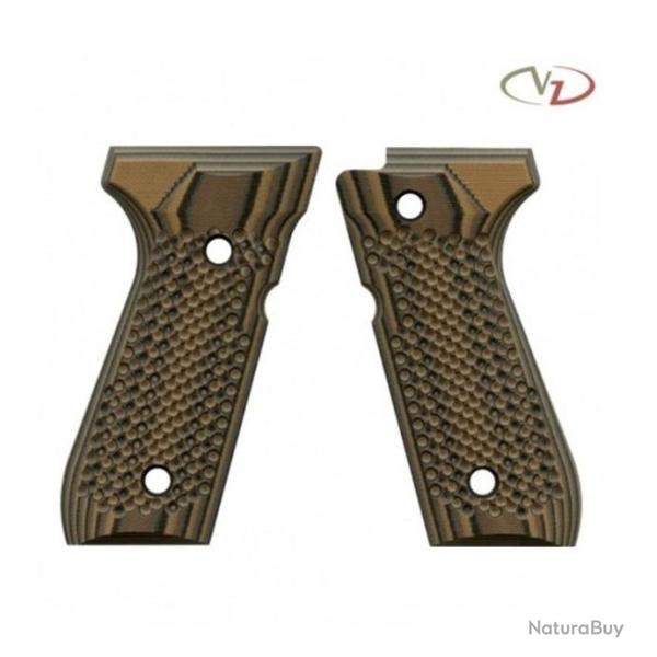 VZ Grips - Poign�e pour Beretta 92-96-98 mod�le GolfBall - Full Size - Hyena Brown