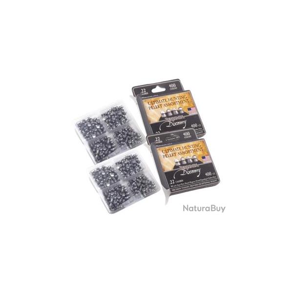 Lot de 2 bo�tes de PLOMBS Benjamin discovery - ASSORTIMENTS - C5.5 X 400