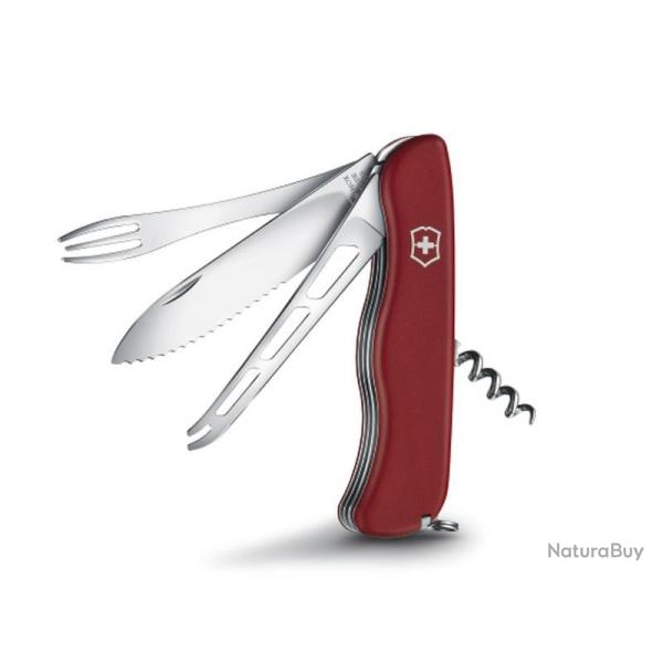 BEL1118 COUTEAU SUISSE VICTORINOX CHEESE MASTER ROUGE 8 FONCTIONS NEUF