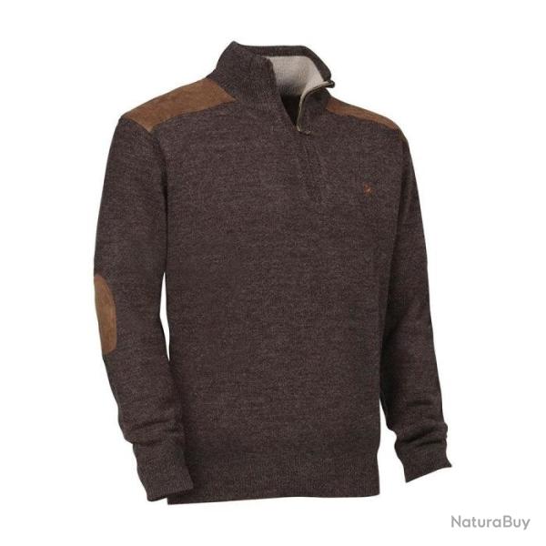 Pull de chasse col zipp� Verney Carron Fox Marron