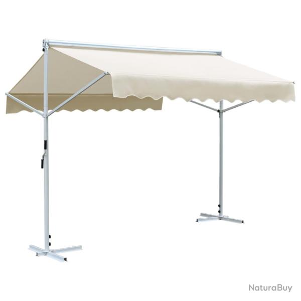 Auvent sur pied 3x3 m cr�me 02_0007477