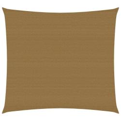 Voile toile d'ombrage parasol 160 g/m&sup2; 2,5 x 2,5 m PEHD taupe 02_0009294