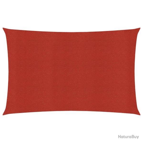 Voile d'ombrage 160 g/m� 2 x 3 m PEHD rouge 02_0009254