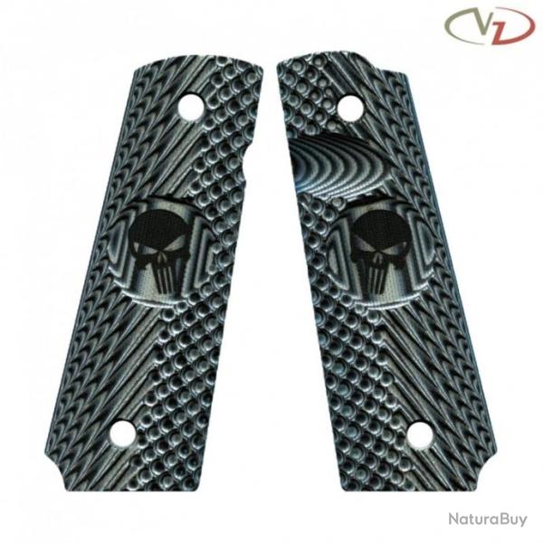 VZ Grips - Poign�e grav�e pour 1911 Punisher Operators II - Black Gey