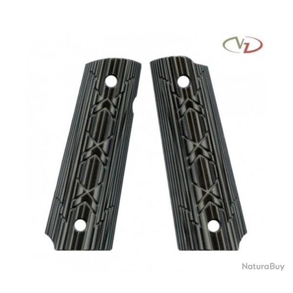 VZ Grips - Poign�e pour 1911 mod�le Ragnarok - Profil Standard - Steel Black Grey