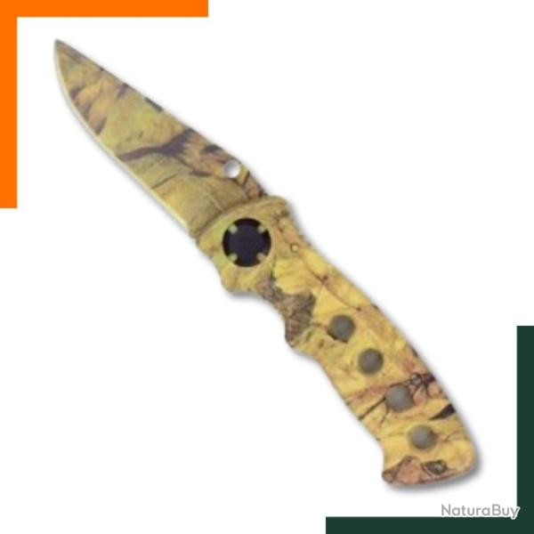 Couteau pliant - For�t - Acier inoxydable