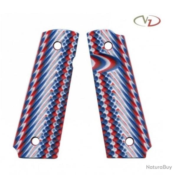 VZ Grips - Poign�e pour 1911 mod�le Operators II - Profil Slim - Red/White Blue