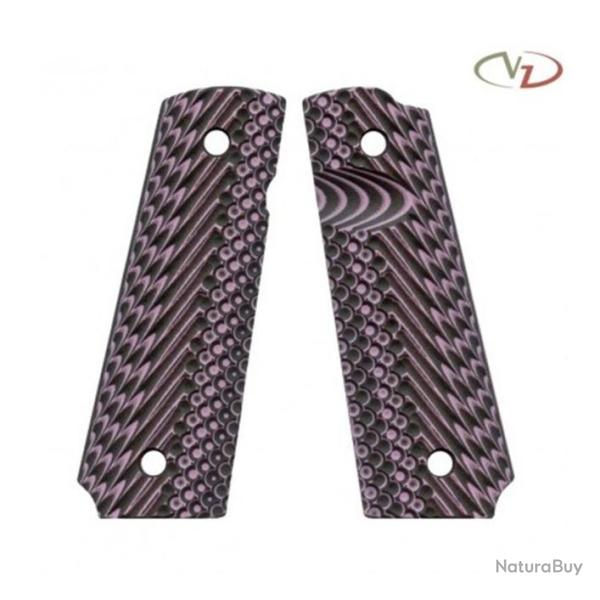 VZ Grips - Poign�e pour 1911 mod�le Operators II - Profil Slim - Zebra Pink