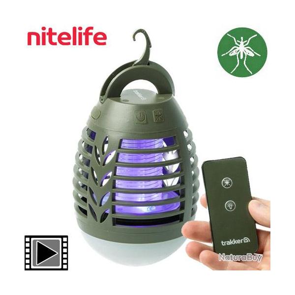 Lampe de Biwy Trakker Anti Moustiques Nitelife Bug Blaster + Tlcommande