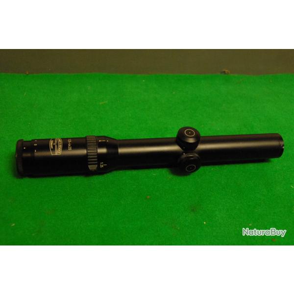 Lunette SCHMIDT & BENDER 1,25-4 x 20 � rail R�ticule 9 (Brocard) � 1 euro sans prix de r�serve !!!!