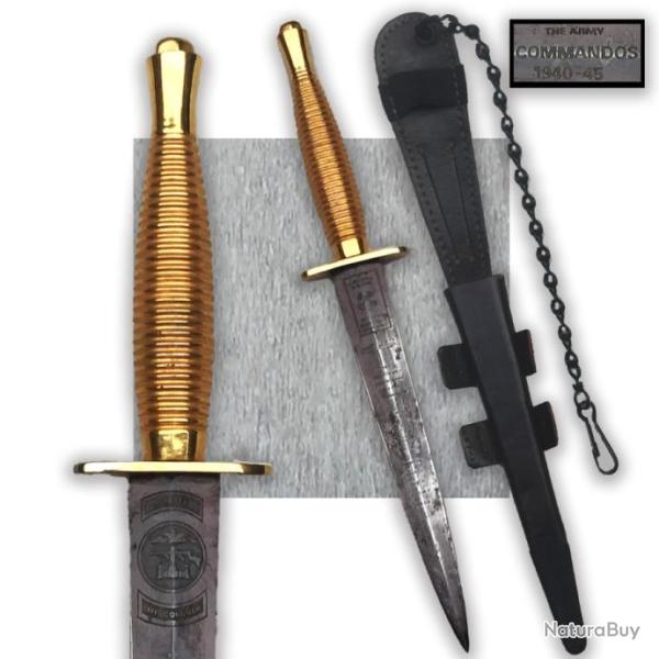 RARE COUTEAU / POIGNARD / DAGUE COMMEMORATIVE, R�COMPENSE, PARACHUTISTE ANGLAIS, SHEFFIELD, ORIGINAL