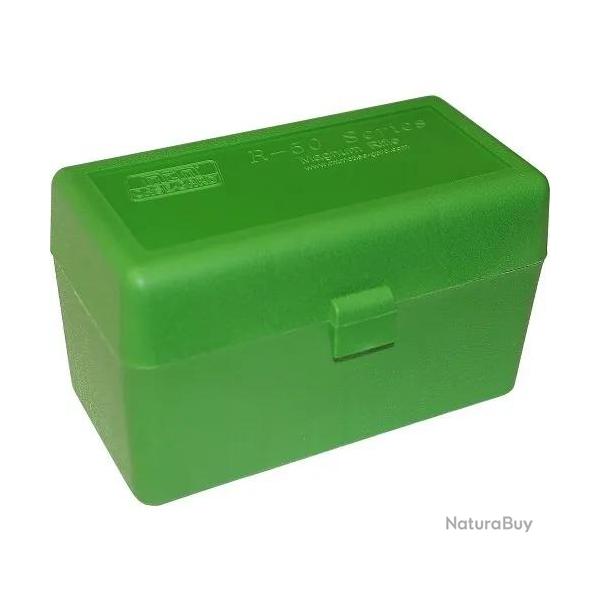 Bo�te De Rangement Pour 50 Balles De Chasse Calibre 300Win Mag, 7mm Rem Mag-bleu